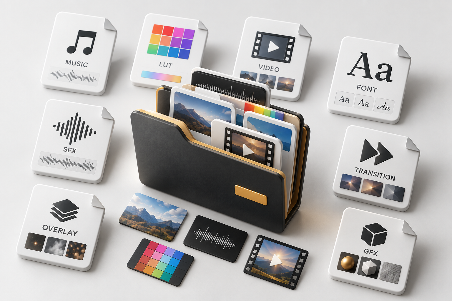2300+ Video Editing Asset Pack